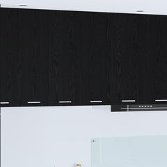 vidaXL Hanging Cabinet Black Oak 60 x 31 x 80 cm Engineered Wood 1