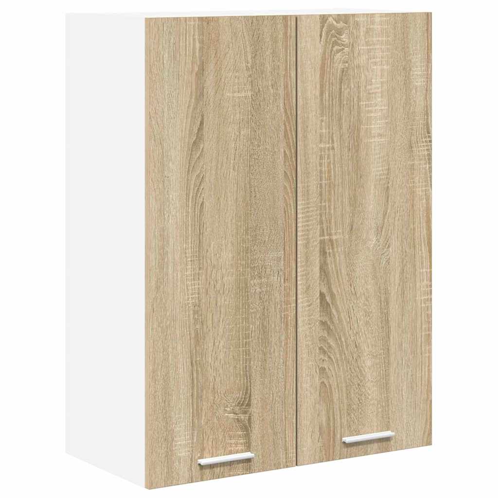 vidaXL Hanging Cabinet Sonoma Oak 60 x 31 x 80 cm Engineered Wood 2
