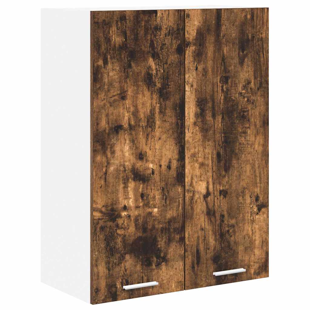 vidaXL Hanging Cabinet Smoked Oak 60 x 31 x 80 cm Engineered Wood 2