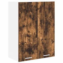vidaXL Hanging Cabinet Smoked Oak 60 x 31 x 80 cm Engineered Wood 2