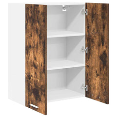 vidaXL Hanging Cabinet Smoked Oak 60 x 31 x 80 cm Engineered Wood 5