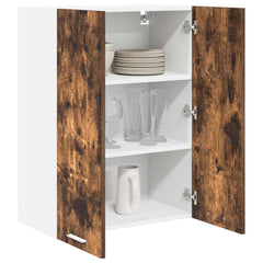 vidaXL Hanging Cabinet Smoked Oak 60 x 31 x 80 cm Engineered Wood 3