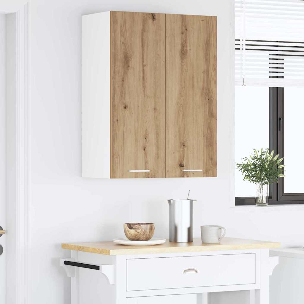 vidaXL Hanging Cabinet Artisan Oak 60 x 31 x 80 cm Engineered Wood 4