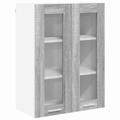 vidaXL Hanging Cabinet Grey Sonoma 60 x 31 x 80 cm Engineered Wood 2