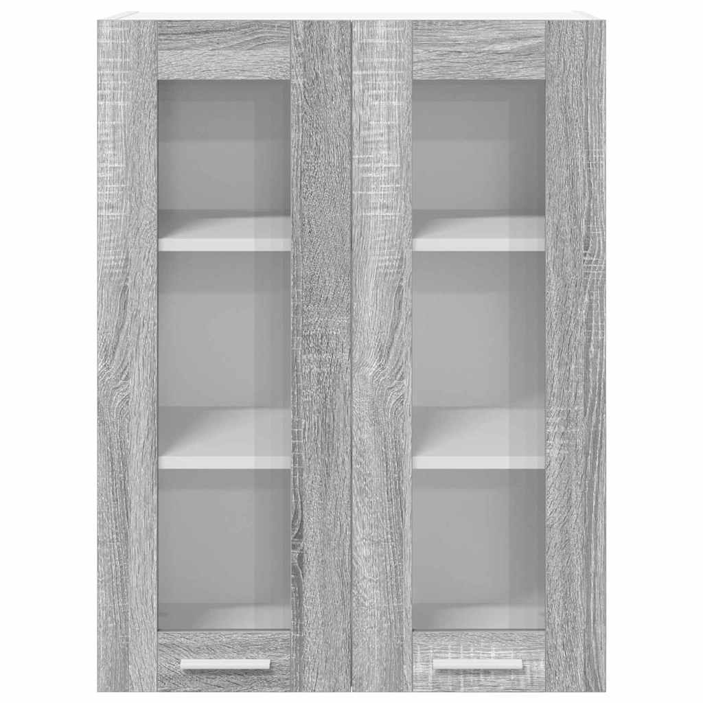 vidaXL Hanging Cabinet Grey Sonoma 60 x 31 x 80 cm Engineered Wood 6