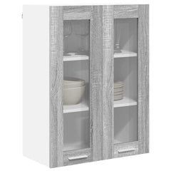 vidaXL Hanging Cabinet Grey Sonoma 60 x 31 x 80 cm Engineered Wood 3