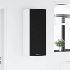 vidaXL Hanging Cabinet Black Oak 40 x 31 x 100 cm Engineered Wood 4