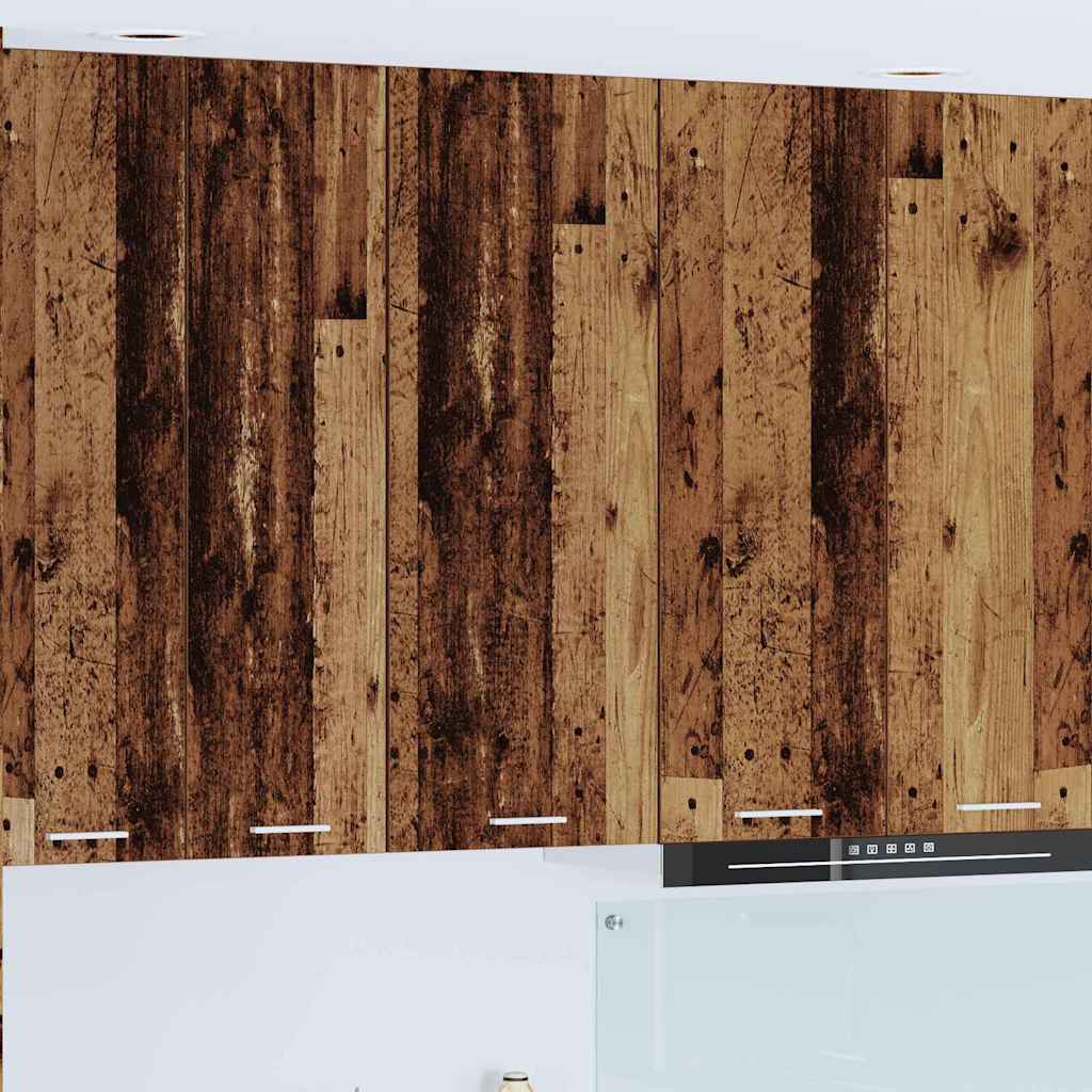 vidaXL Hanging Cabinet and White 40 x 31 x 40 cm Old Wood