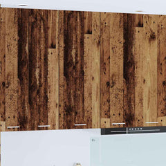 vidaXL Hanging Cabinet and White 40 x 31 x 40 cm Old Wood