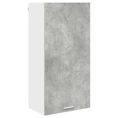 vidaXL Hanging Cabinet Concrete Grey and White 50 x 31 x 100 cm 2