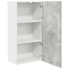 vidaXL Hanging Cabinet Concrete Grey and White 50 x 31 x 100 cm 5