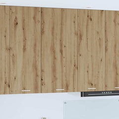 vidaXL Hanging Cabinet Artisan Oak and White 50 x 31 x 100 cm 1
