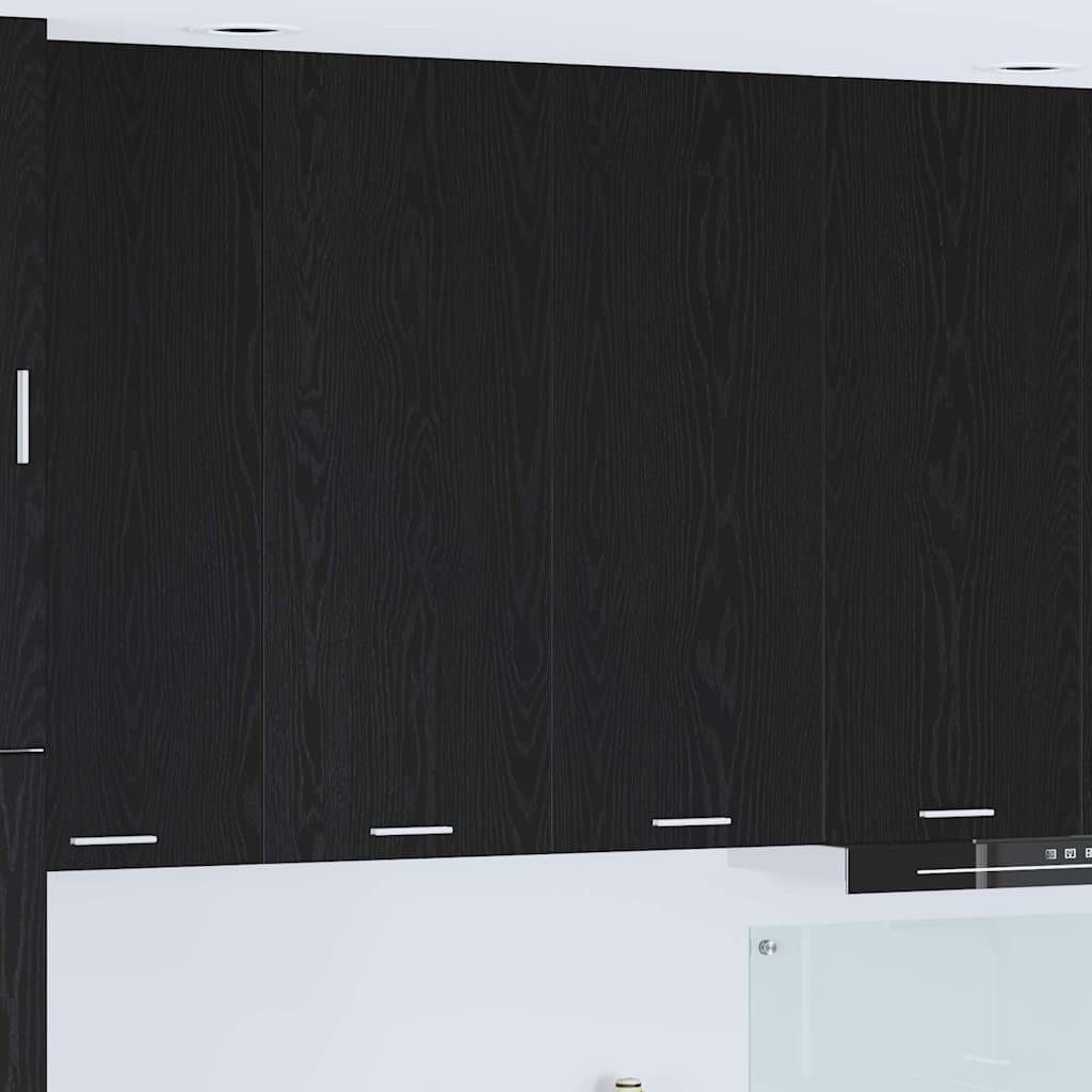 vidaXL Hanging Cabinet and White 40 x 31 x 40 cm Black Oak