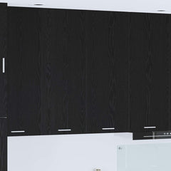 vidaXL Hanging Cabinet and White 40 x 31 x 40 cm Black Oak