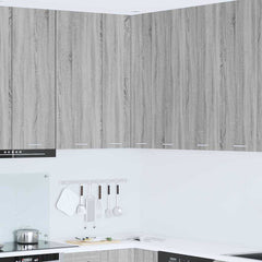 vidaXL Hanging Glass Cabinet "Lyon" 40x31x60 cm Grey Sonoma