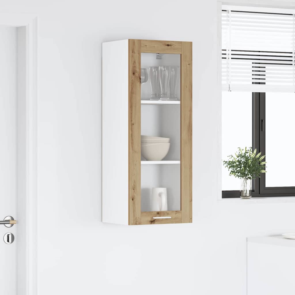 vidaXL Hanging Cabinet Artisan Oak 40 x 31 x 100 cm Engineered Wood 4