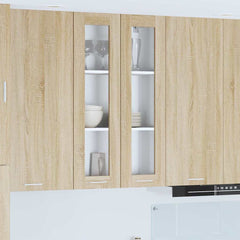 vidaXL Hanging Cabinet Sonoma Oak 60 x 31 x 100 cm Engineered Wood 1