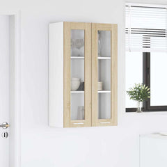 vidaXL Hanging Cabinet Sonoma Oak 60 x 31 x 100 cm Engineered Wood 4