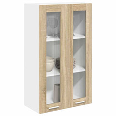 vidaXL Hanging Cabinet Sonoma Oak 60 x 31 x 100 cm Engineered Wood 3