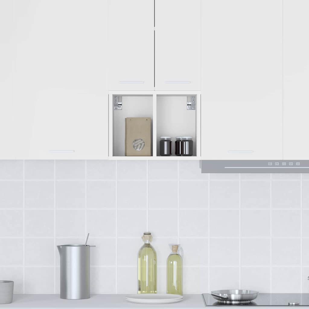 vidaXL Hanging Cabinet White 30 x 29.5 x 40 cm Engineered Wood 4