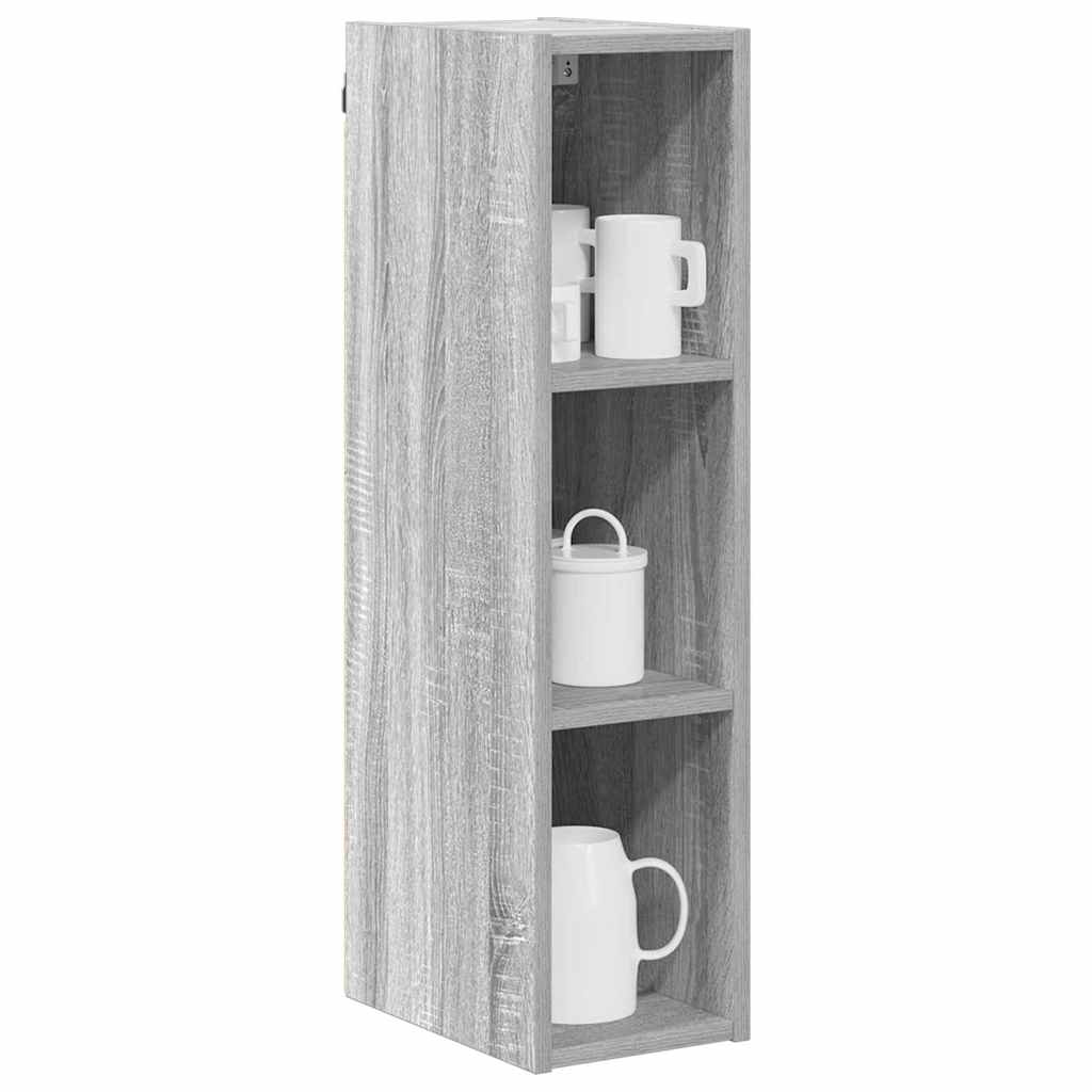 vidaXL Hanging Cabinet Grey Sonoma 20 x 29.5 x 80 cm Engineered Wood 3