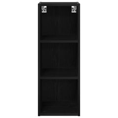 vidaXL Hanging Cabinet Black Oak 30 x 29.5 x 80 cm Engineered Wood 5