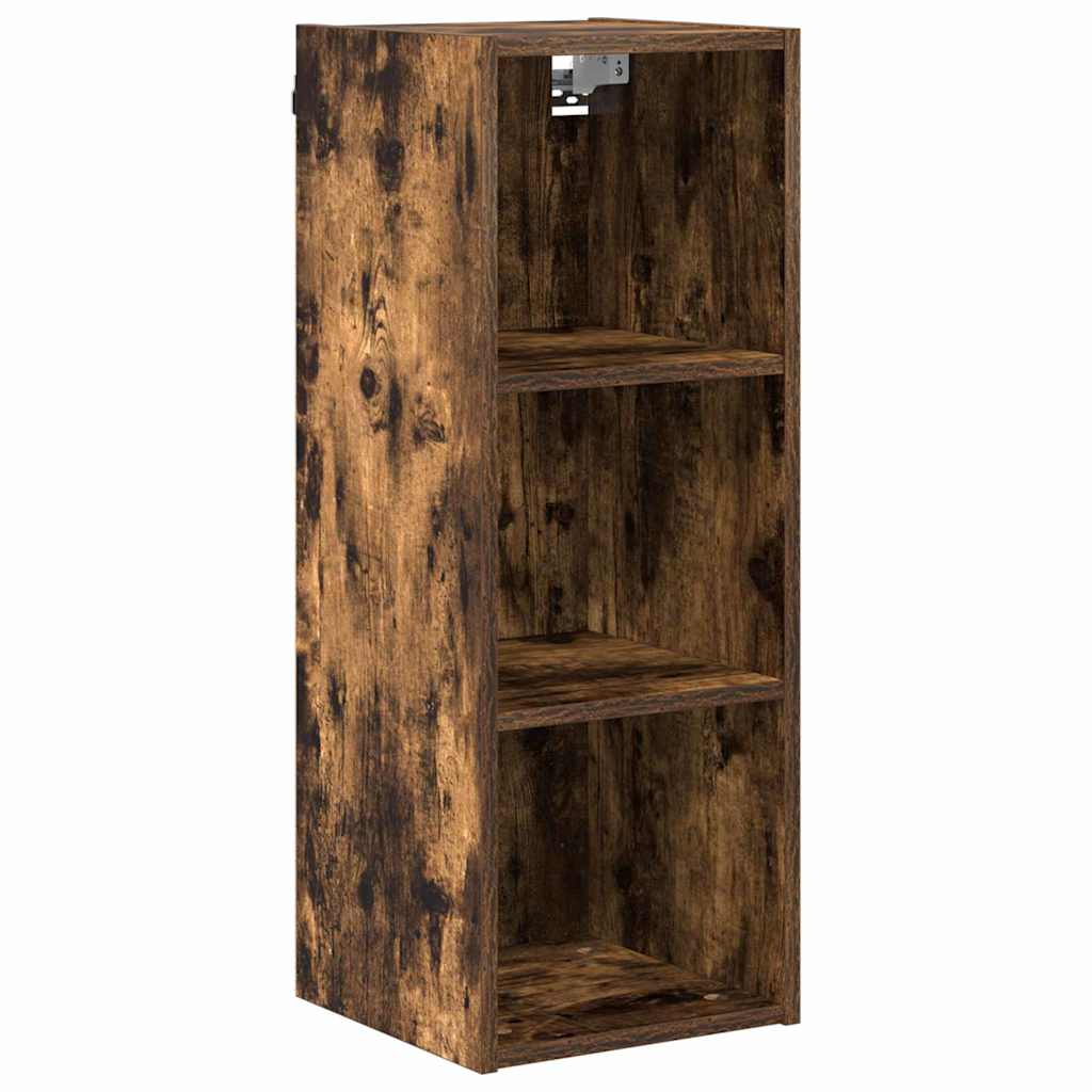vidaXL Hanging Cabinet Smoked Oak 30 x 29.5 x 80 cm Engineered Wood 2