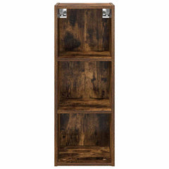 vidaXL Hanging Cabinet Smoked Oak 30 x 29.5 x 80 cm Engineered Wood 5