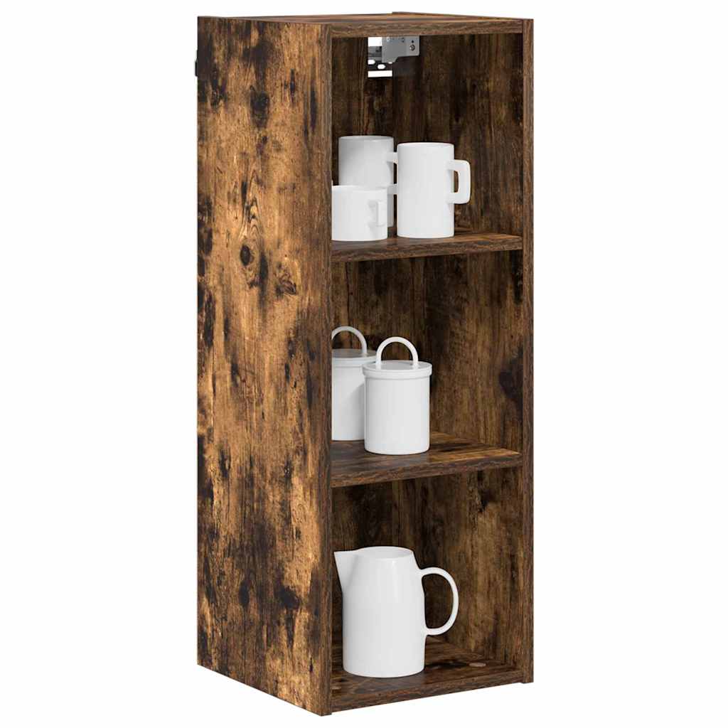 vidaXL Hanging Cabinet Smoked Oak 30 x 29.5 x 80 cm Engineered Wood 3