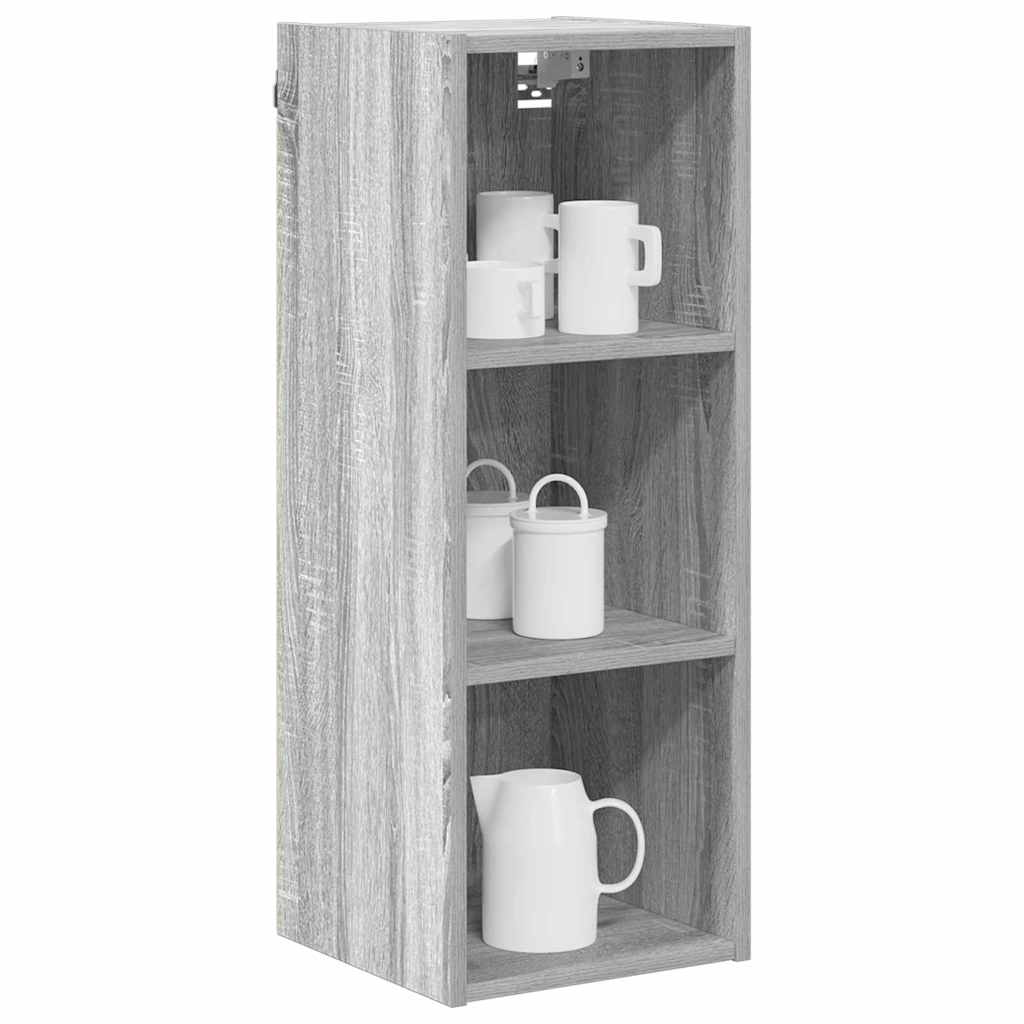 vidaXL Hanging Cabinet Grey Sonoma 30 x 29.5 x 80 cm Engineered Wood 3
