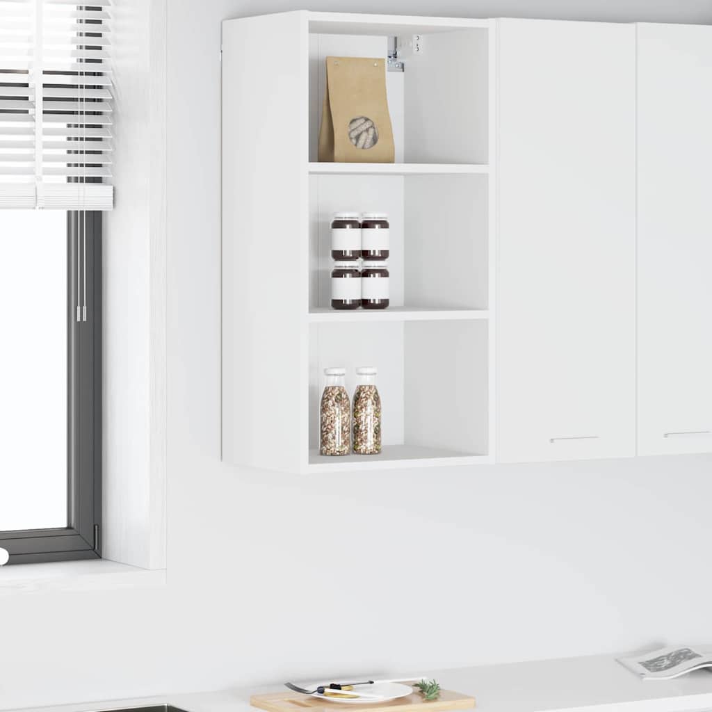 vidaXL Hanging Cabinet White 40 x 29.5 x 80 cm Engineered Wood 1