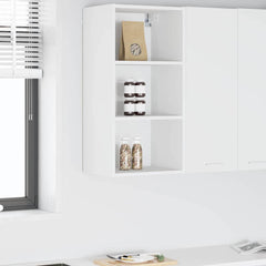 vidaXL Hanging Cabinet White 40 x 29.5 x 80 cm Engineered Wood 1