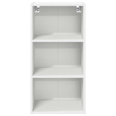 vidaXL Hanging Cabinet White 40 x 29.5 x 80 cm Engineered Wood 5