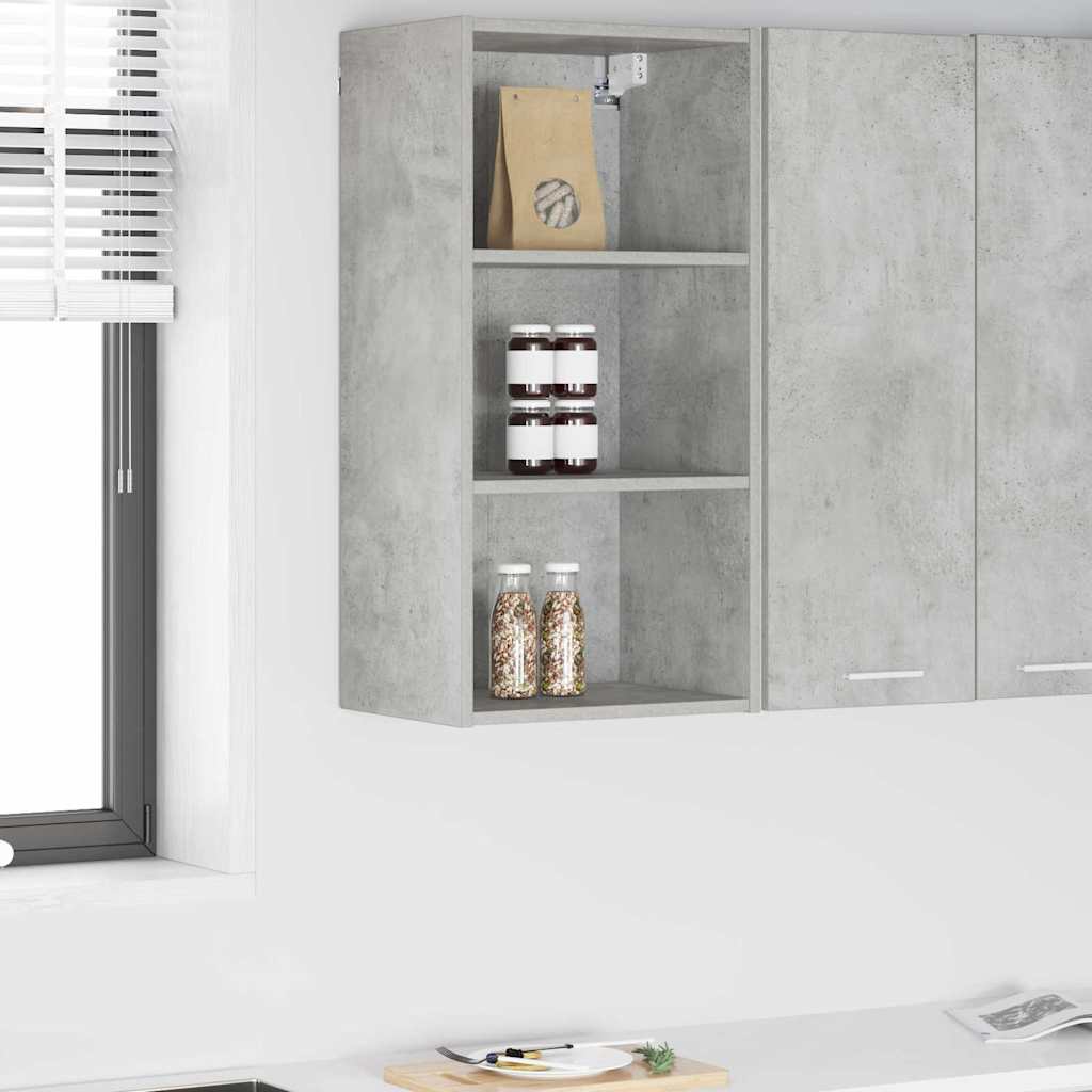 vidaXL Hanging Cabinet Concrete Grey 40 x 29.5 x 80 cm Engineered Wood 1