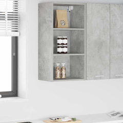 vidaXL Hanging Cabinet Concrete Grey 40 x 29.5 x 80 cm Engineered Wood 1
