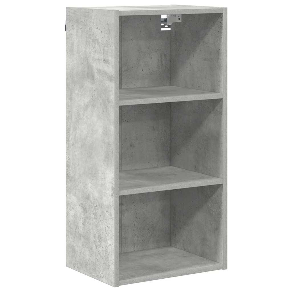 vidaXL Hanging Cabinet Concrete Grey 40 x 29.5 x 80 cm Engineered Wood 2