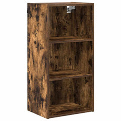 vidaXL Hanging Cabinet Smoked Oak 40 x 29.5 x 80 cm Engineered Wood 2