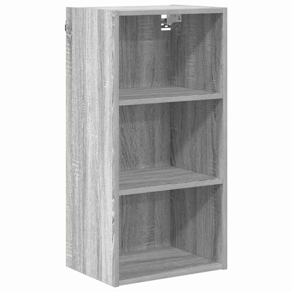 vidaXL Hanging Cabinet Grey Sonoma 40 x 29.5 x 80 cm Engineered Wood 2