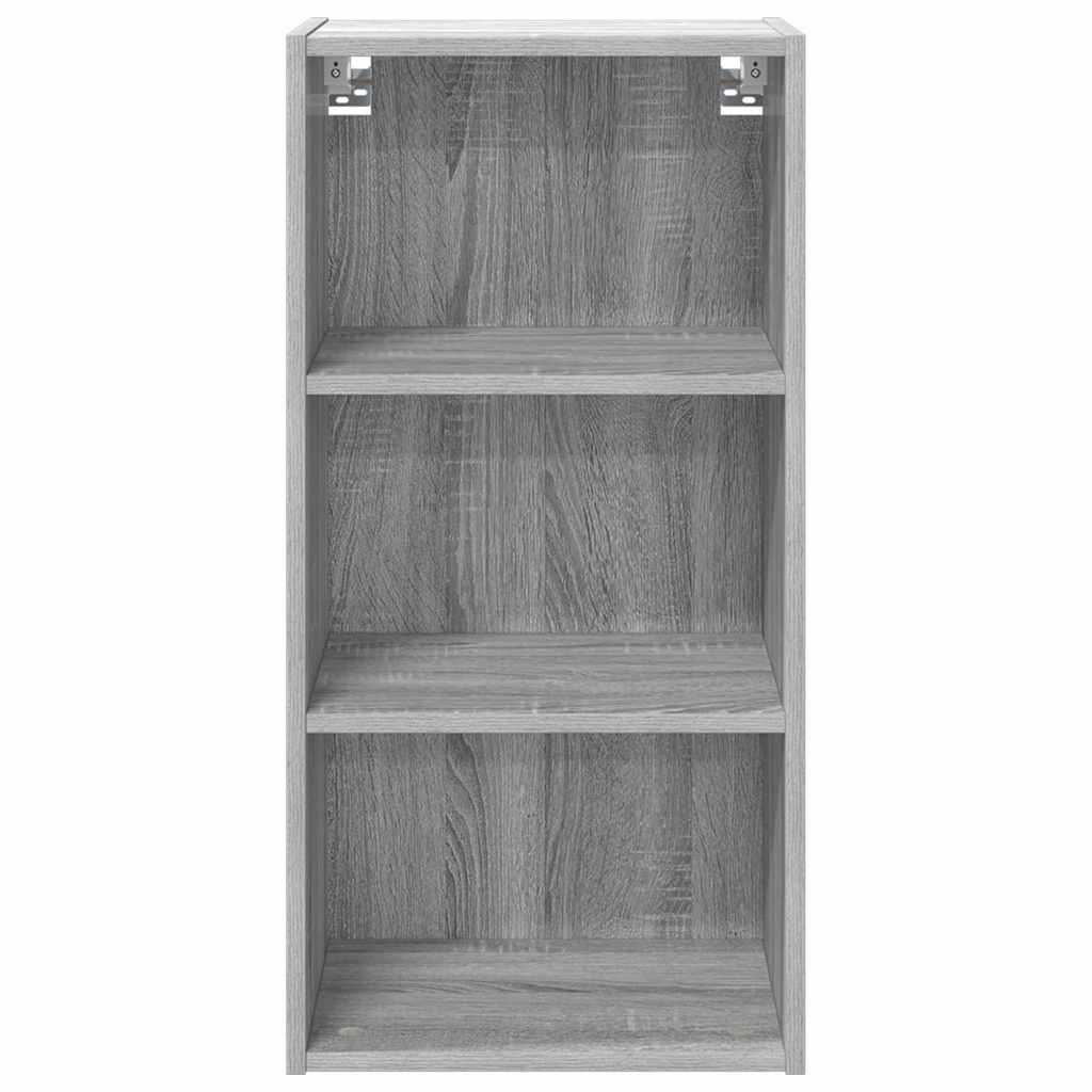 vidaXL Hanging Cabinet Grey Sonoma 40 x 29.5 x 80 cm Engineered Wood 5