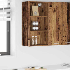 vidaXL Hanging Cabinet Old Wood 40 x 29.5 x 80 cm Engineered Wood 1