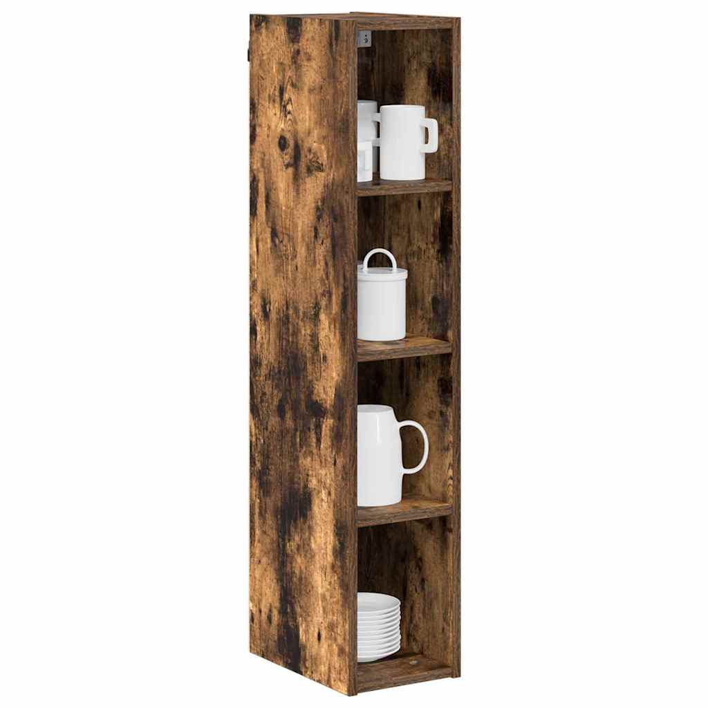 vidaXL Hanging Cabinet Smoked Oak 20 x 29.5 x 100 cm Engineered Wood 3