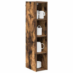 vidaXL Hanging Cabinet Smoked Oak 20 x 29.5 x 100 cm Engineered Wood 3