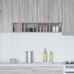 vidaXL Hanging Cabinet Grey Sonoma 20 x 29.5 x 100 cm Engineered Wood 4