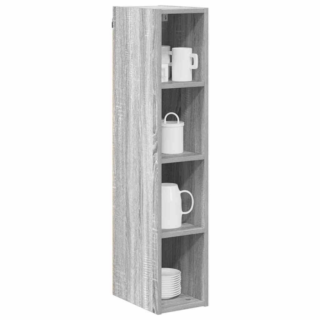 vidaXL Hanging Cabinet Grey Sonoma 20 x 29.5 x 100 cm Engineered Wood 3