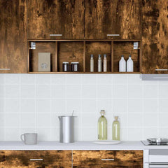 vidaXL Hanging Cabinet Smoked Oak 30 x 29.5 x 100 cm Engineered Wood 4