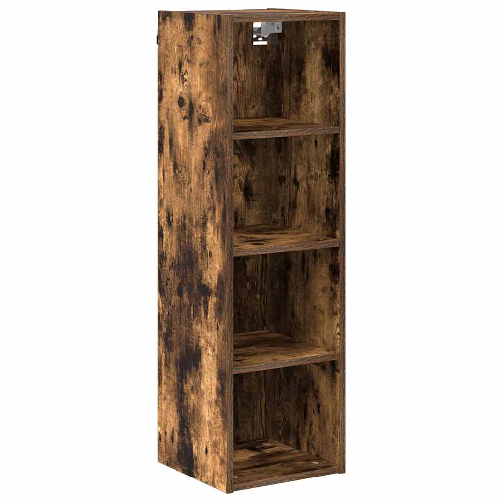vidaXL Hanging Cabinet Smoked Oak 30 x 29.5 x 100 cm Engineered Wood 2