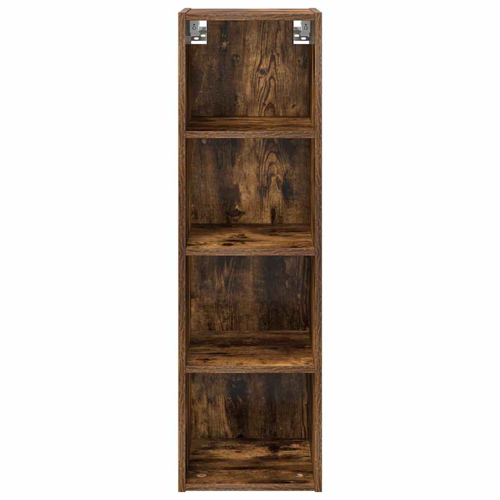 vidaXL Hanging Cabinet Smoked Oak 30 x 29.5 x 100 cm Engineered Wood 5