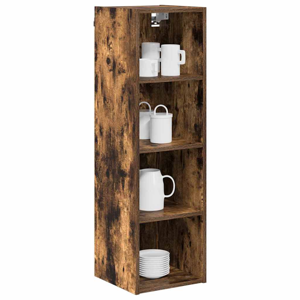 vidaXL Hanging Cabinet Smoked Oak 30 x 29.5 x 100 cm Engineered Wood 3