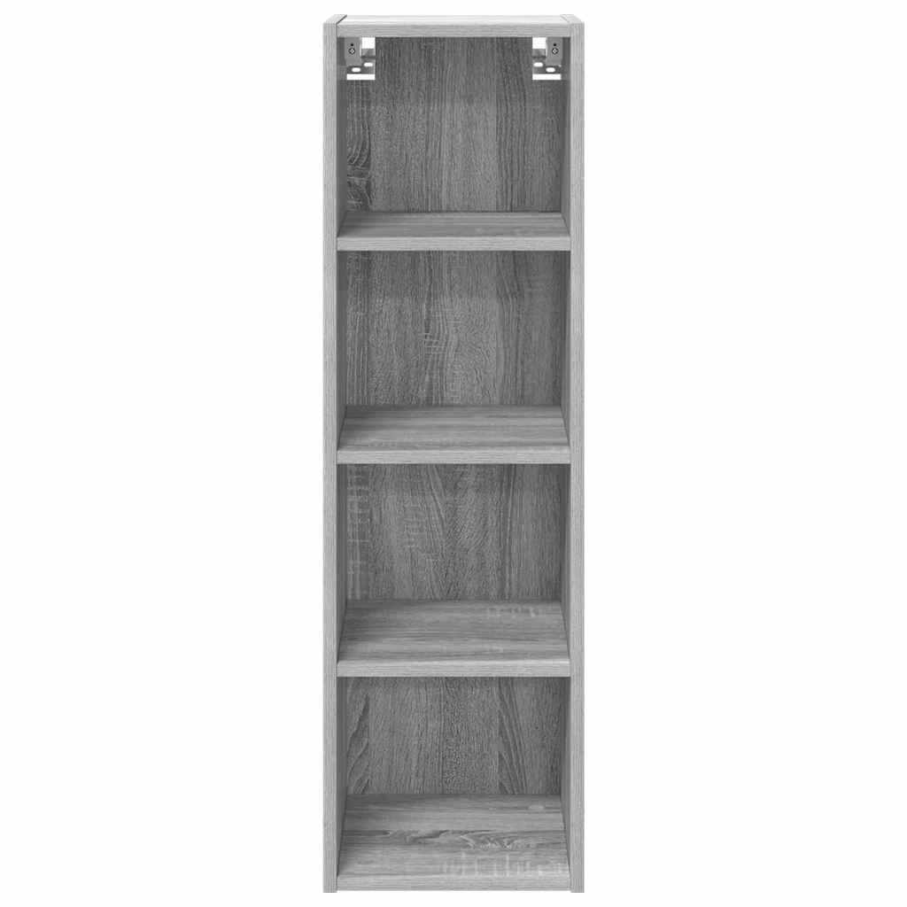 vidaXL Hanging Cabinet Grey Sonoma 30 x 29.5 x 100 cm Engineered Wood 5