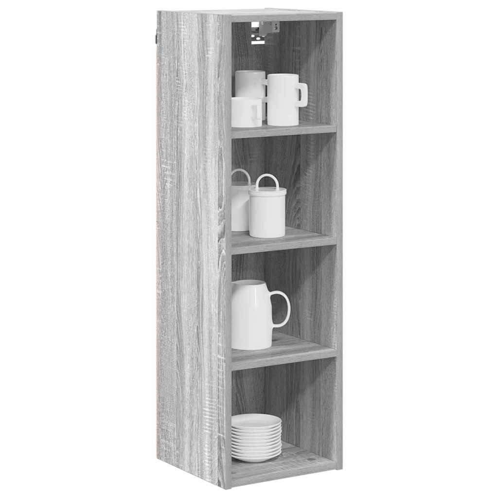 vidaXL Hanging Cabinet Grey Sonoma 30 x 29.5 x 100 cm Engineered Wood 3